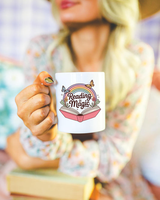 Reading Is Magic Cozy Ceramic Mug