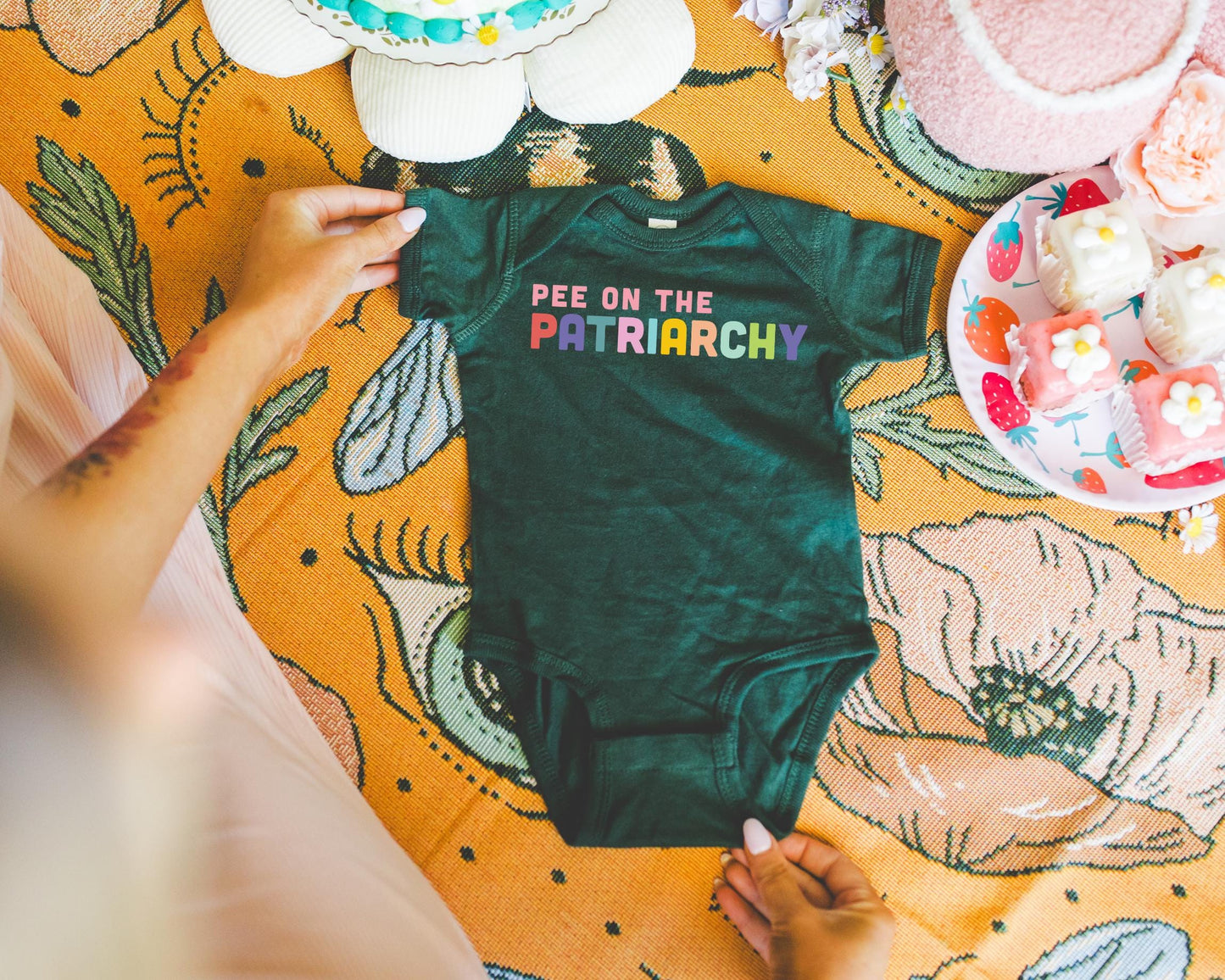Pee on the Patriarchy Baby Bodysuit