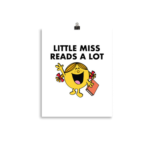 Little Miss Reads A Lot Poster