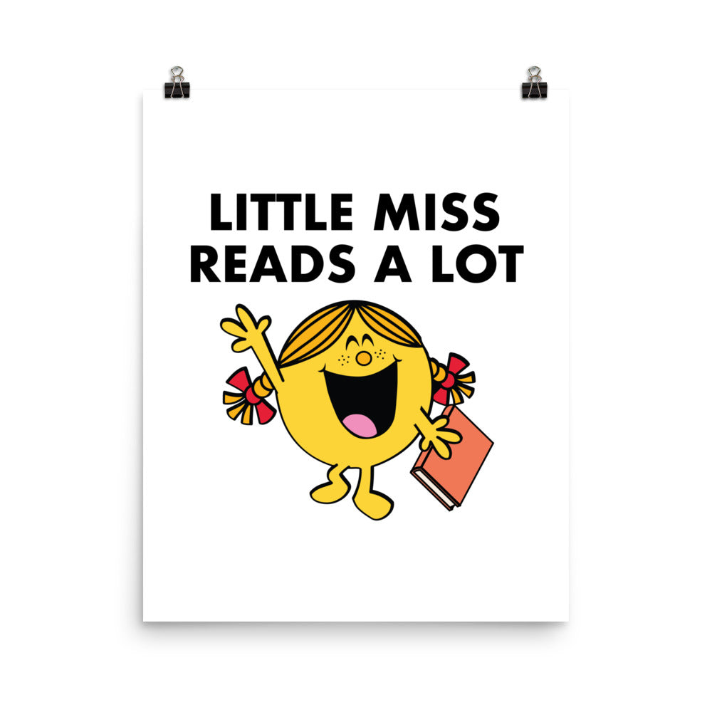 Little Miss Reads A Lot Poster