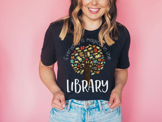 Everyday is Magical in the Library Short Sleeve T-shirt