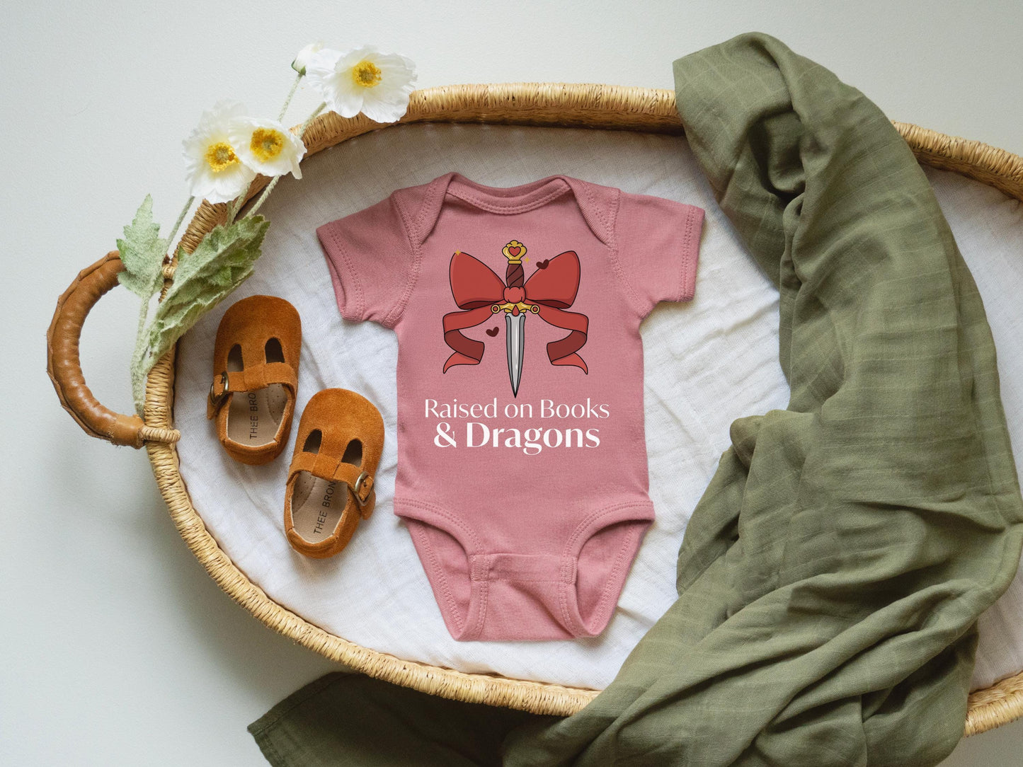Bookish Baby Onesie – Soft Cotton Lap Shoulder Bodysuit | Literary Baby Gift