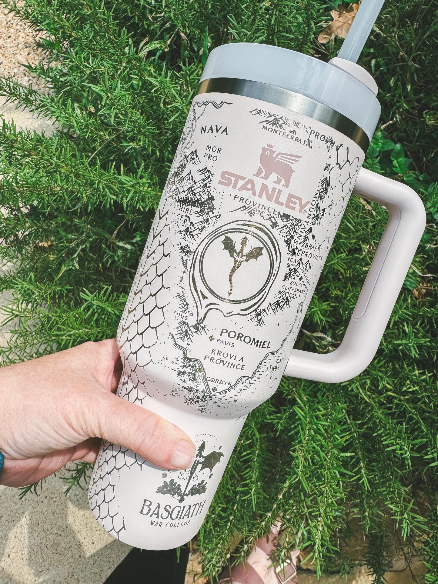 Fourth Wing Inspired Engraved Tumbler Dragon Rider Stainless Steel Cup Fantasy Book Lover Gift Bookish Travel Mug Reader Drinkware
