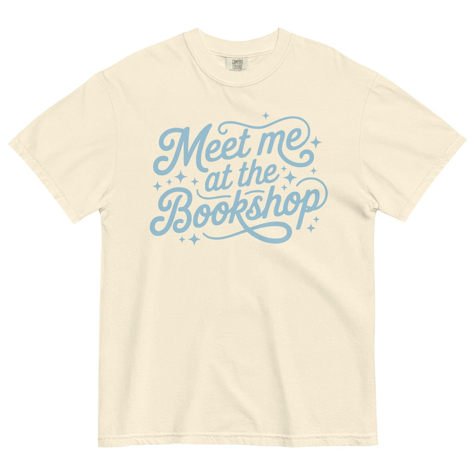 Meet Me at the Bookshop Unisex garment-dyed heavyweight t-shirt