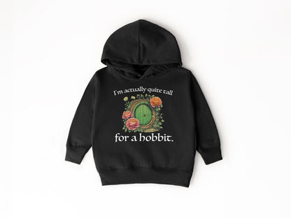 Quite Tall for a Halfling Toddler Sweatshirt Nerdy LOTR Merch Bookish Literary Gift