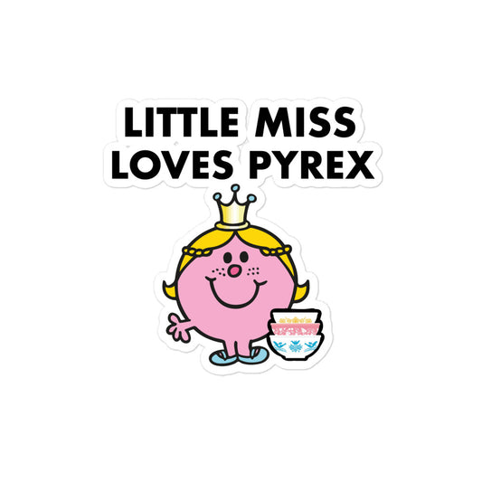 Little Miss Loves Pyrex Sticker