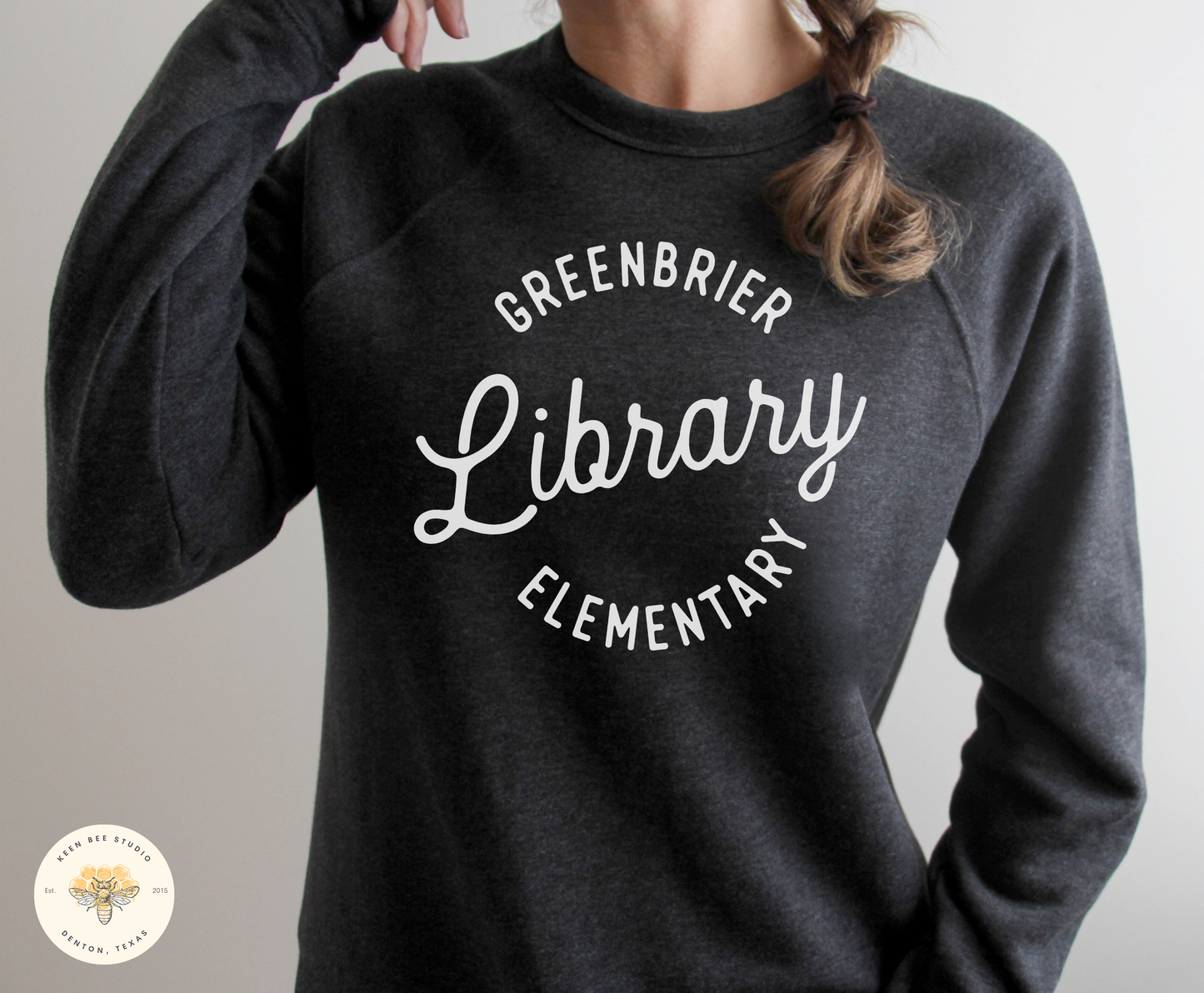 Custom Library Name Crewneck Sweatshirt