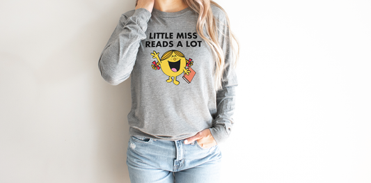 Little Miss Reads A Lot Long Sleeve T-shirt