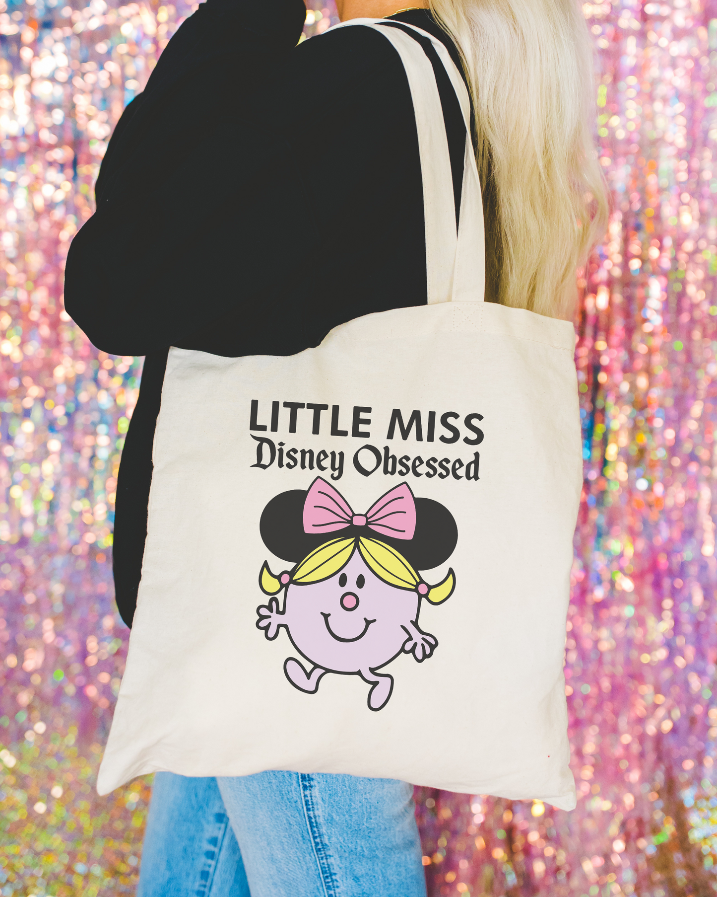 Little Miss Disney Obsessed Canvas Tote Bag