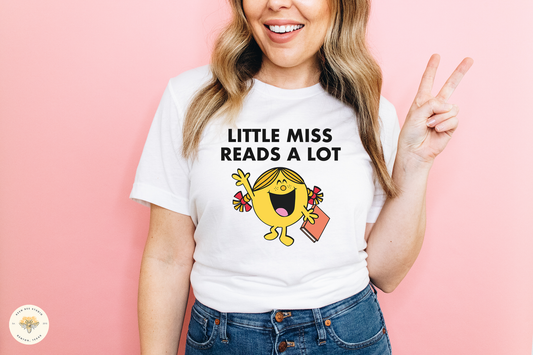 Little Miss Reads A Lot Short Sleeve T-shirt