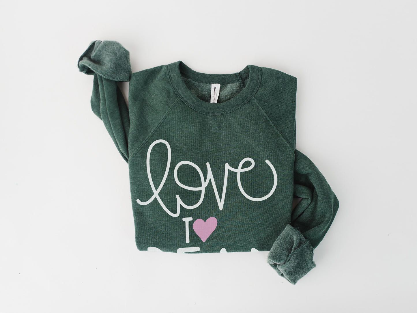 Love To Read Hand-Lettered Crewneck Sweatshirt