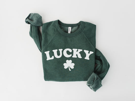 Lucky Shamrock St. Patrick's Day Crewneck Sweatshirt