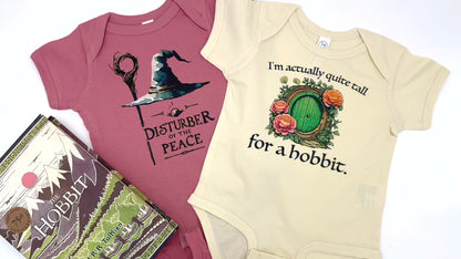 I'm Actually Quite Tall for a Hobbit Bodysuit Nerdy Baby Bodysuit Baby Onesie© Lord of the Rings
