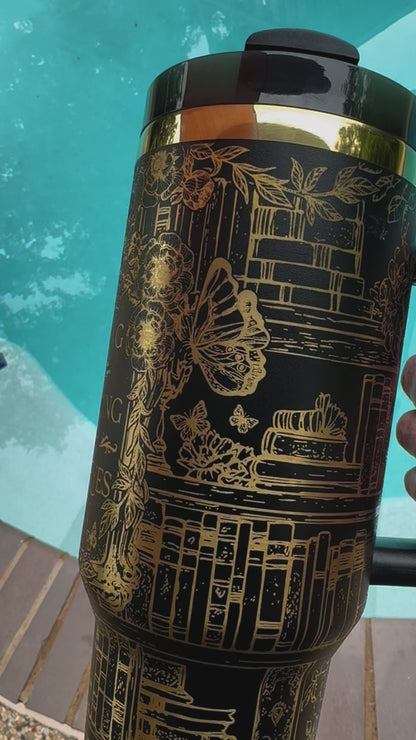 Reading Is Dreaming With Your Eyes Open Engraved Stanley Tumbler