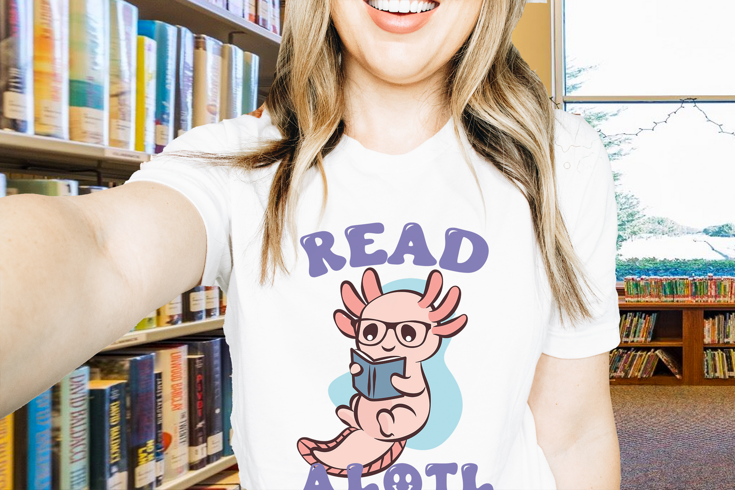 Read Alotl Cute Axolotl Amphibian Short Sleeve T-shirt
