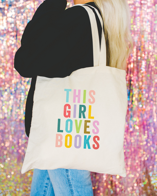 Librarian Books Tote Bag - This Girl Loves Book s Natural