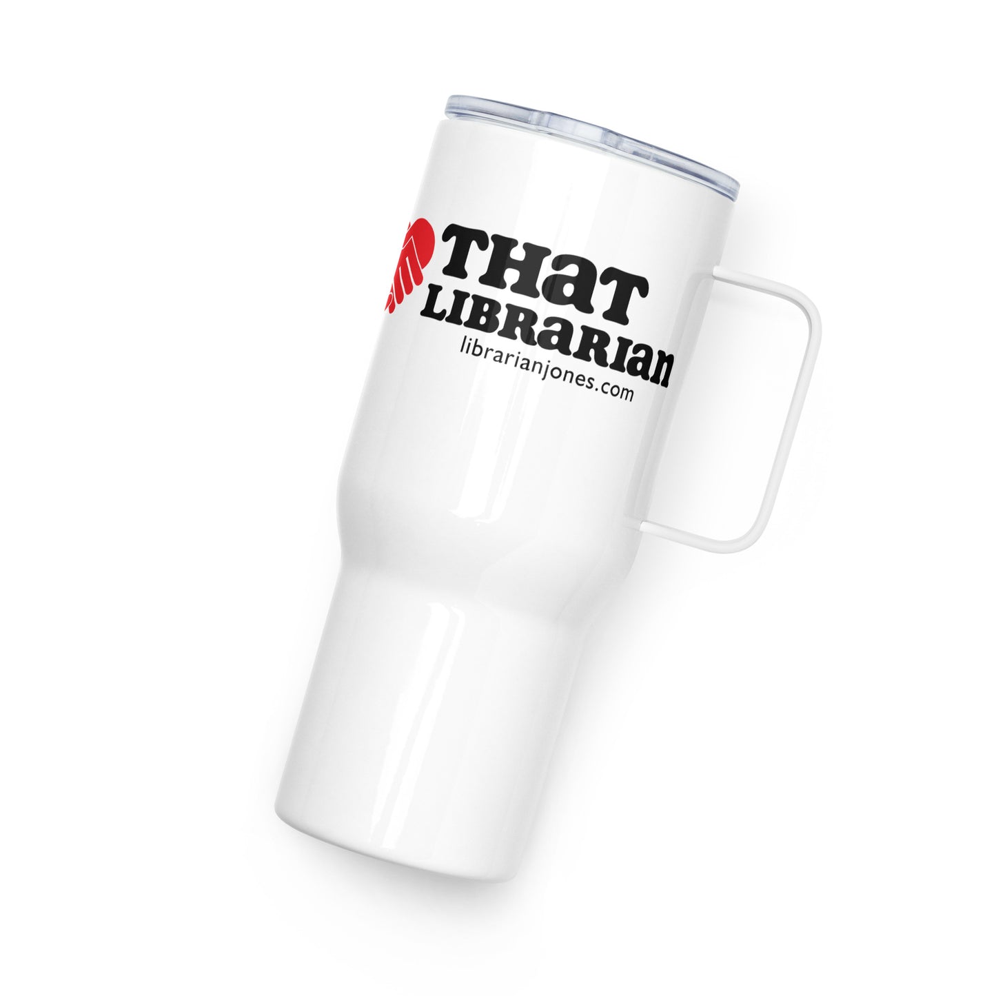 That Librarian Travel mug with a handle
