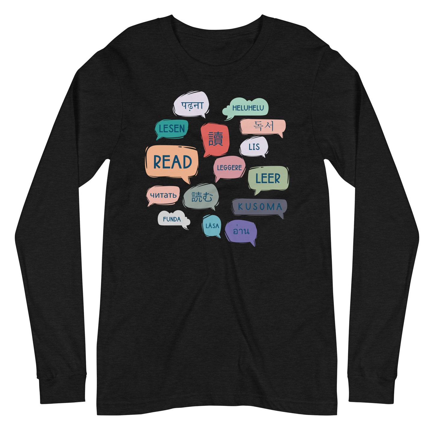 Read Languages Librarian Unisex Long Sleeve Tee