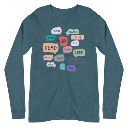 Read Languages Librarian Long Sleeve T-shirt