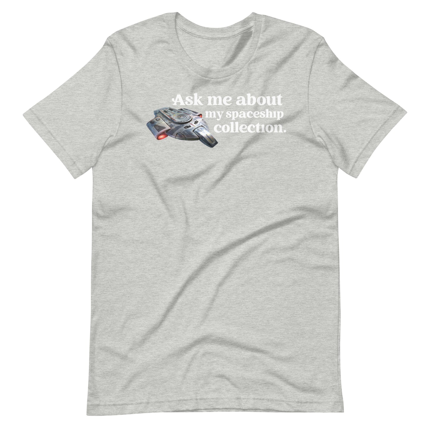 Ask Me About My Spaceship Collection Short Sleeve Unisex t-shirt