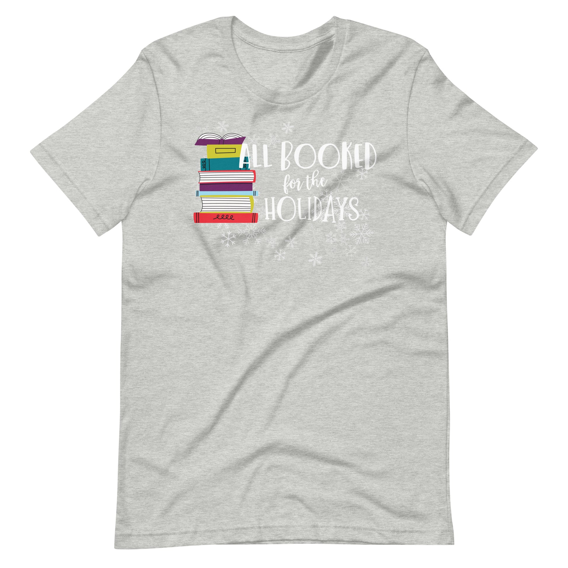 All Booked for the Holidays Christmas Holiday Librarian T-Shirt