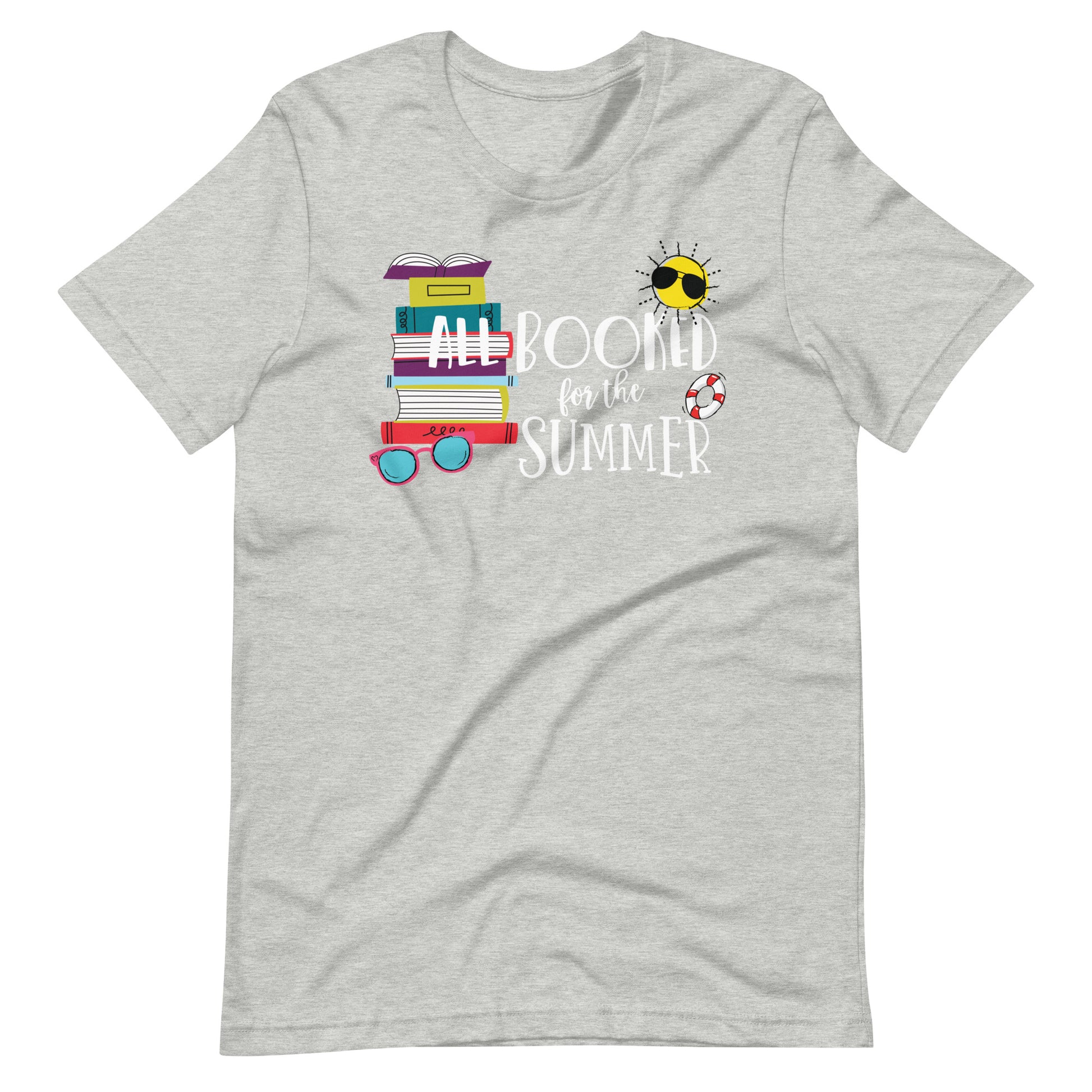 All Booked for the Summer Books and Sunshine Librarian T-Shirt