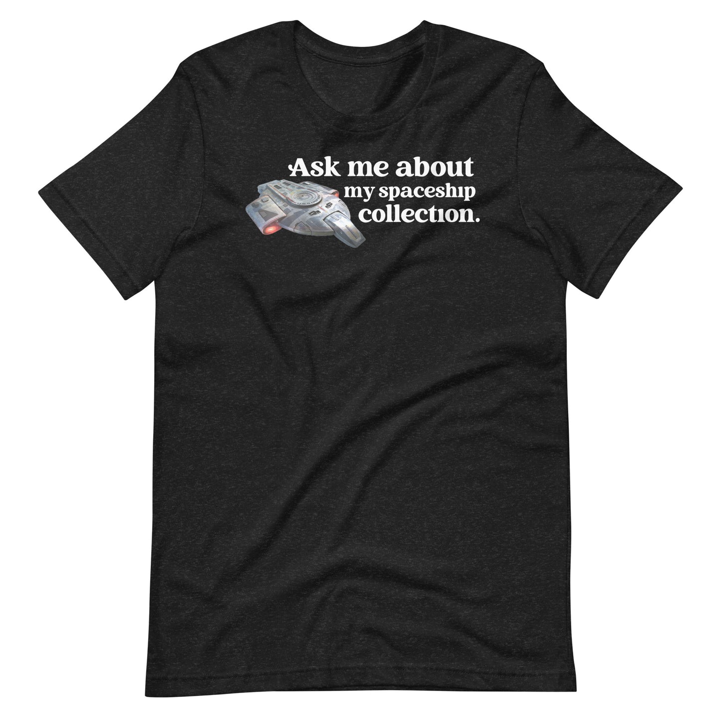 Ask Me About My Spaceship Collection Short Sleeve Unisex t-shirt