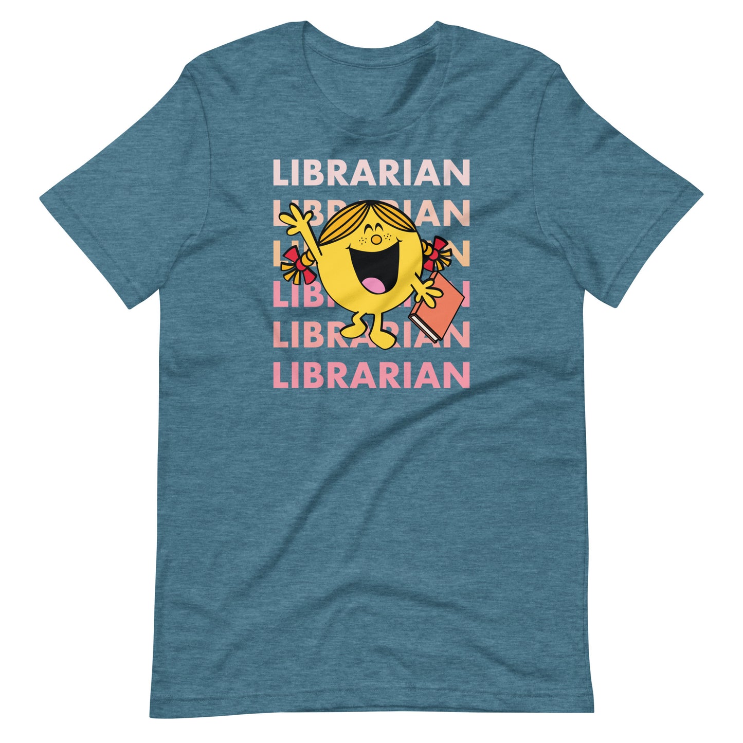 Little Miss Librarian Pink Ombre Short Sleeve T-shirt