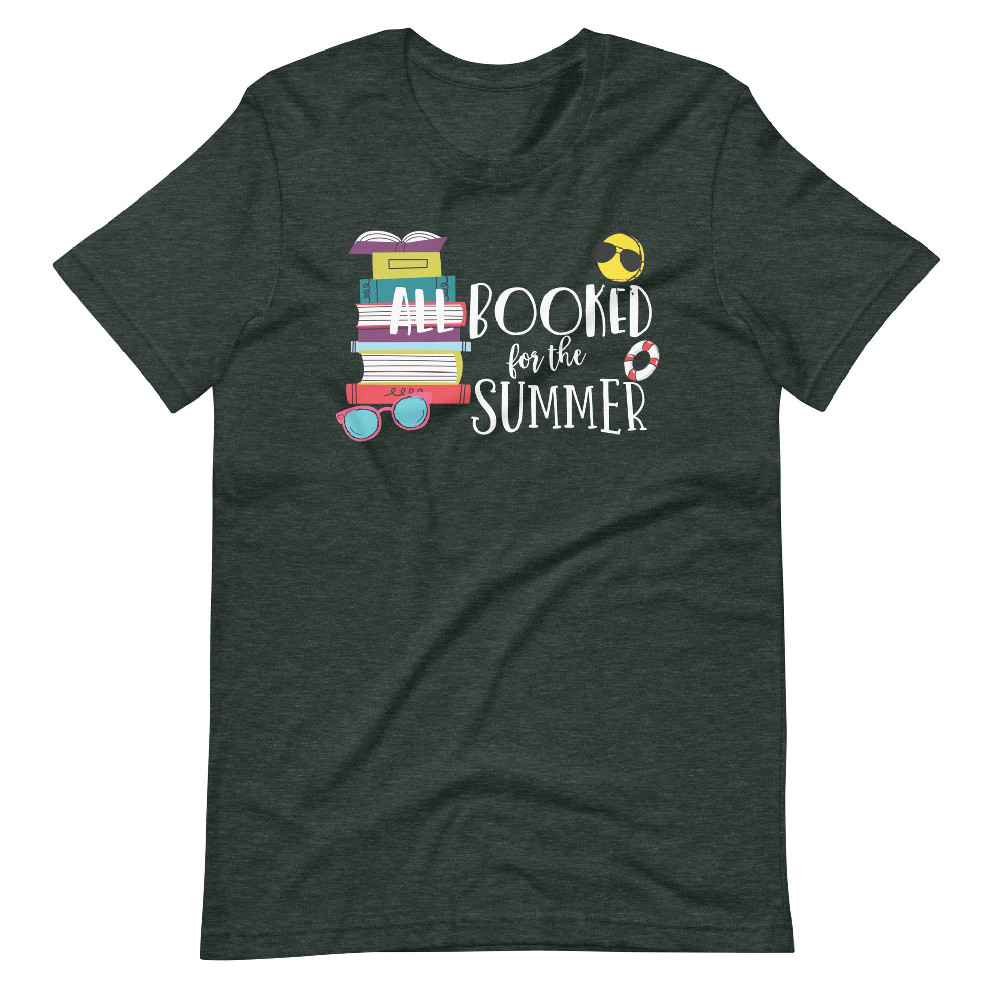 All Booked for the Summer Books and Sunshine Librarian T-Shirt