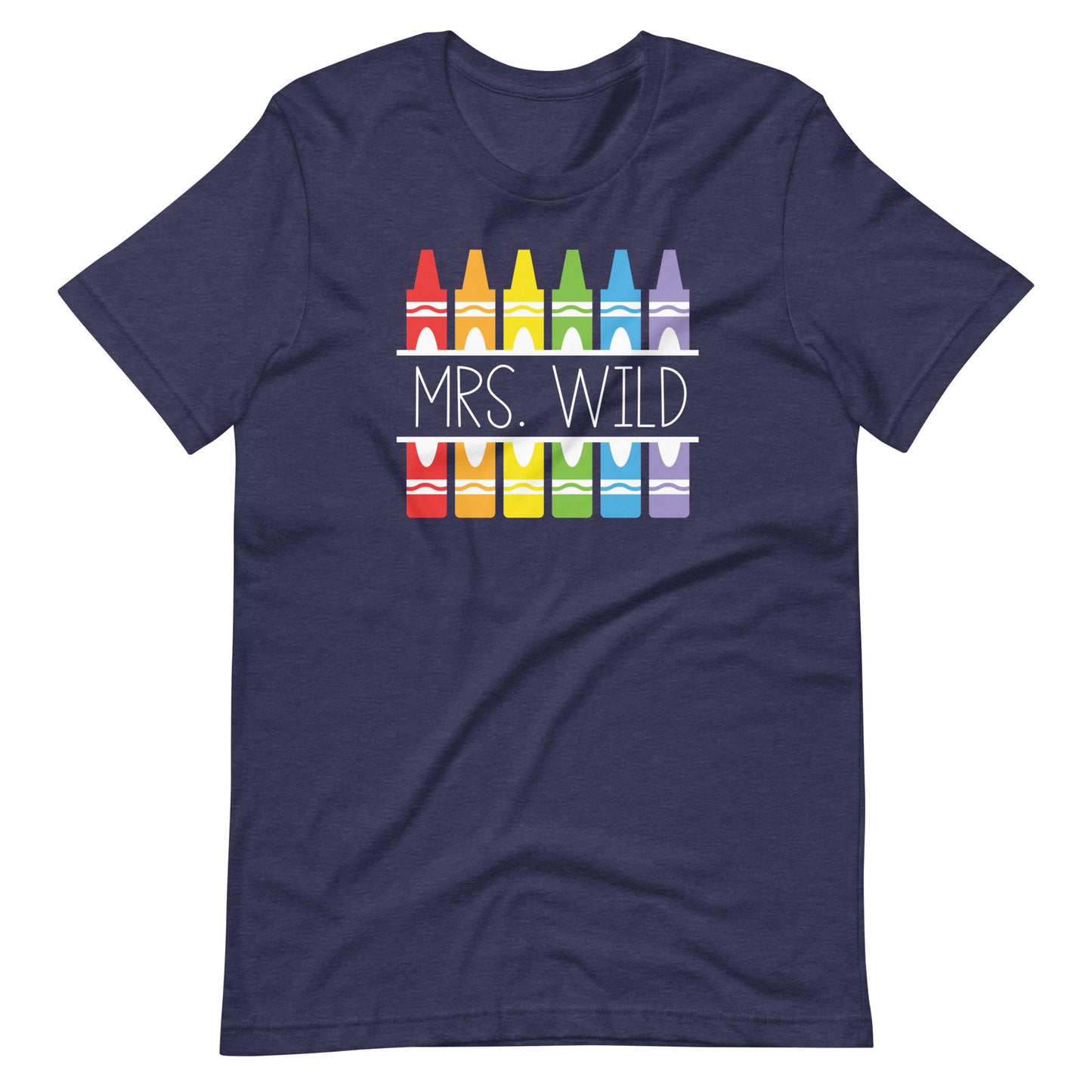 Customizable Crayon Teacher Name Unisex t-shirt