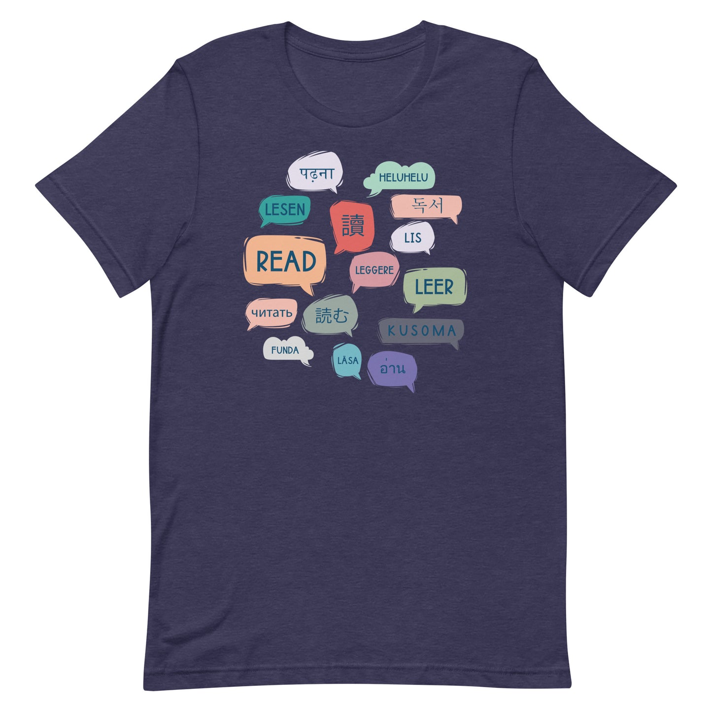 Navy Read Languages Librarian T-shirt