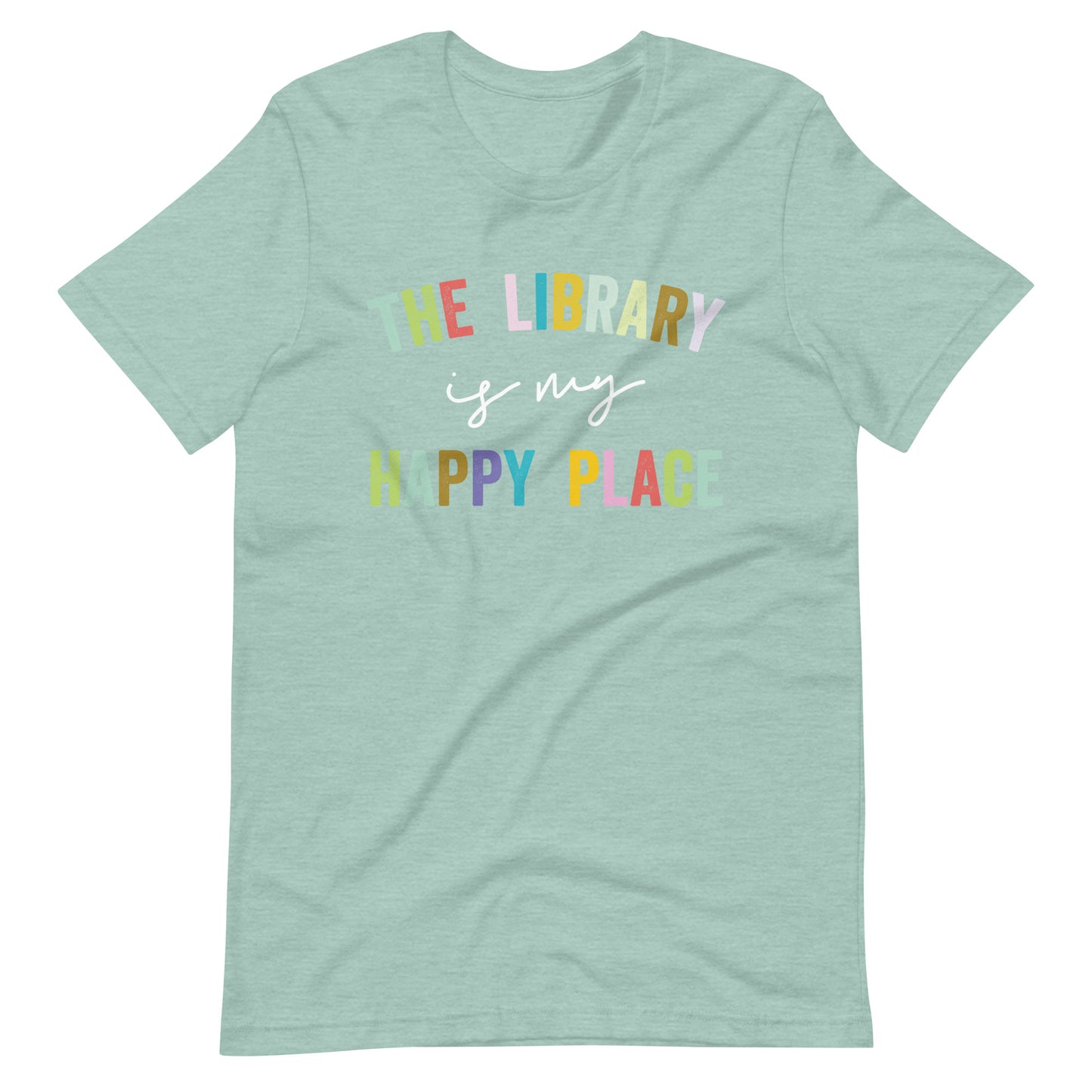 The Library is My Happy Place Librarian Unisex t-shirt