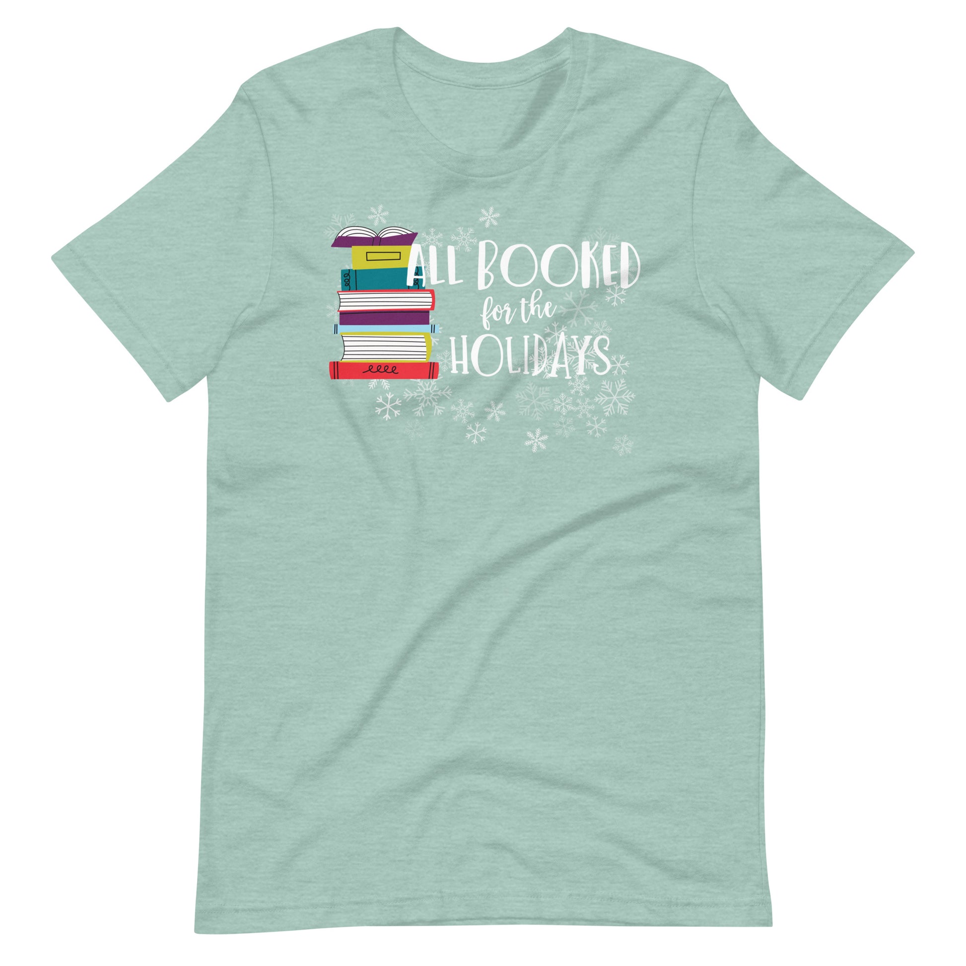 All Booked for the Holidays Christmas Holiday Librarian T-Shirt