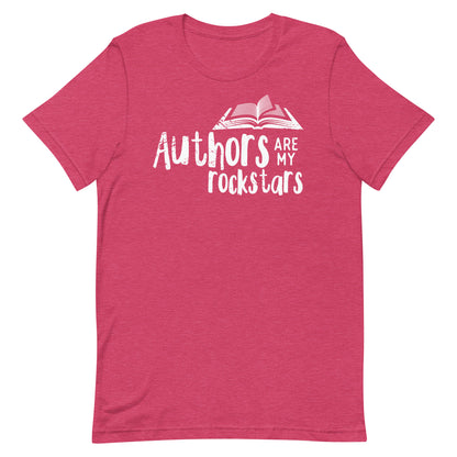 Librarian Tshirt - Author's Are My Rockstars Comfy Tee