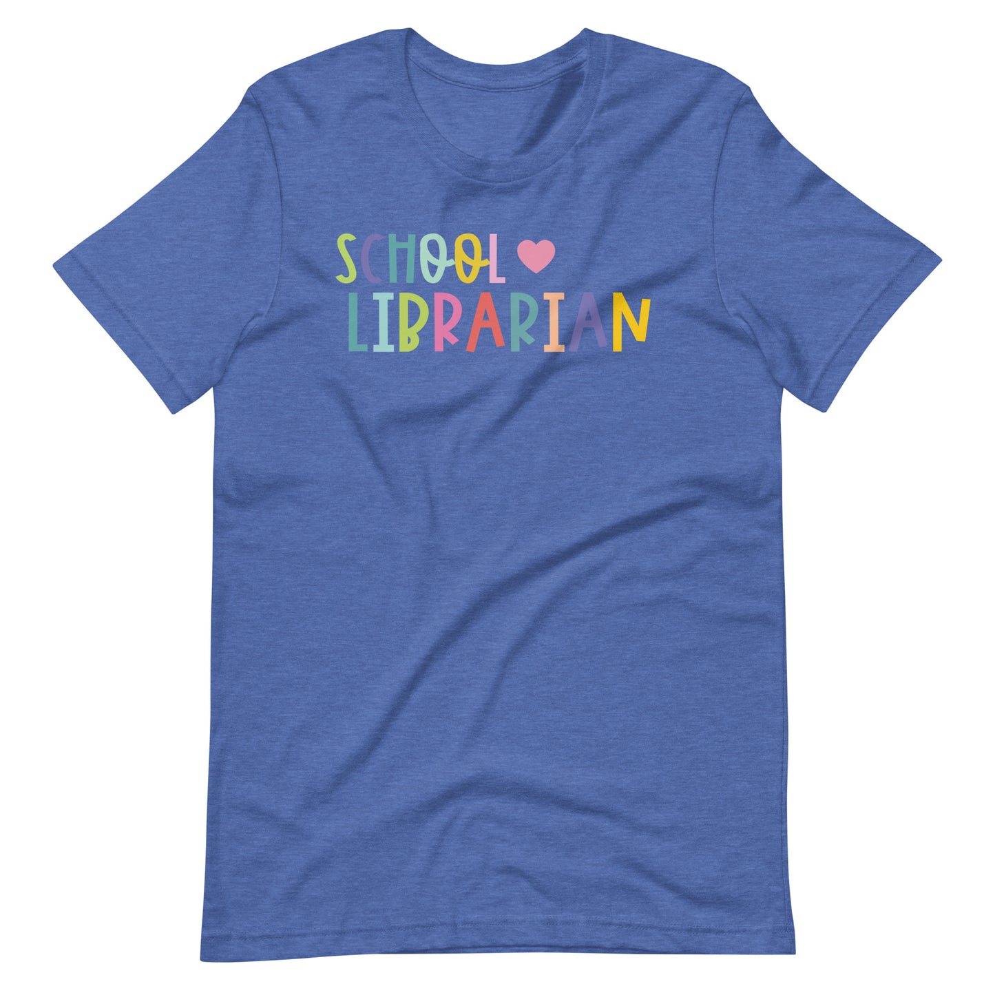 School Librarian Pastel Unisex Short Sleeve Library T-shirt