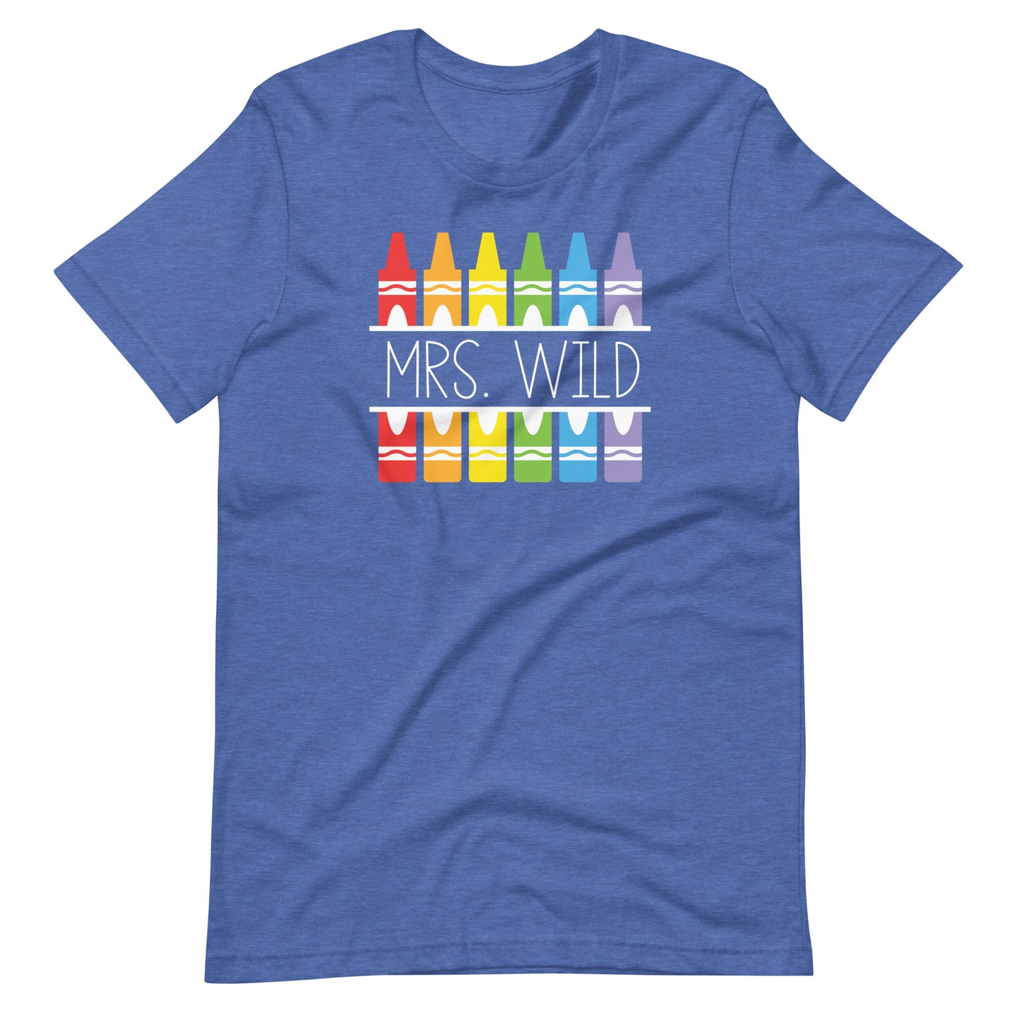 Customizable Crayon Teacher Name Unisex t-shirt