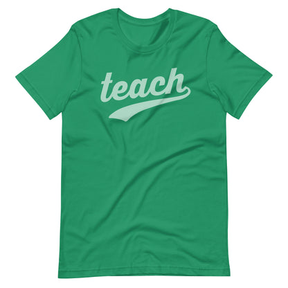 Retro Swoosh Teach Short Sleeve Teacher T-shirt