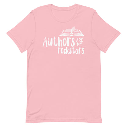 Librarian Tshirt - Author's Are My Rockstars Comfy Tee