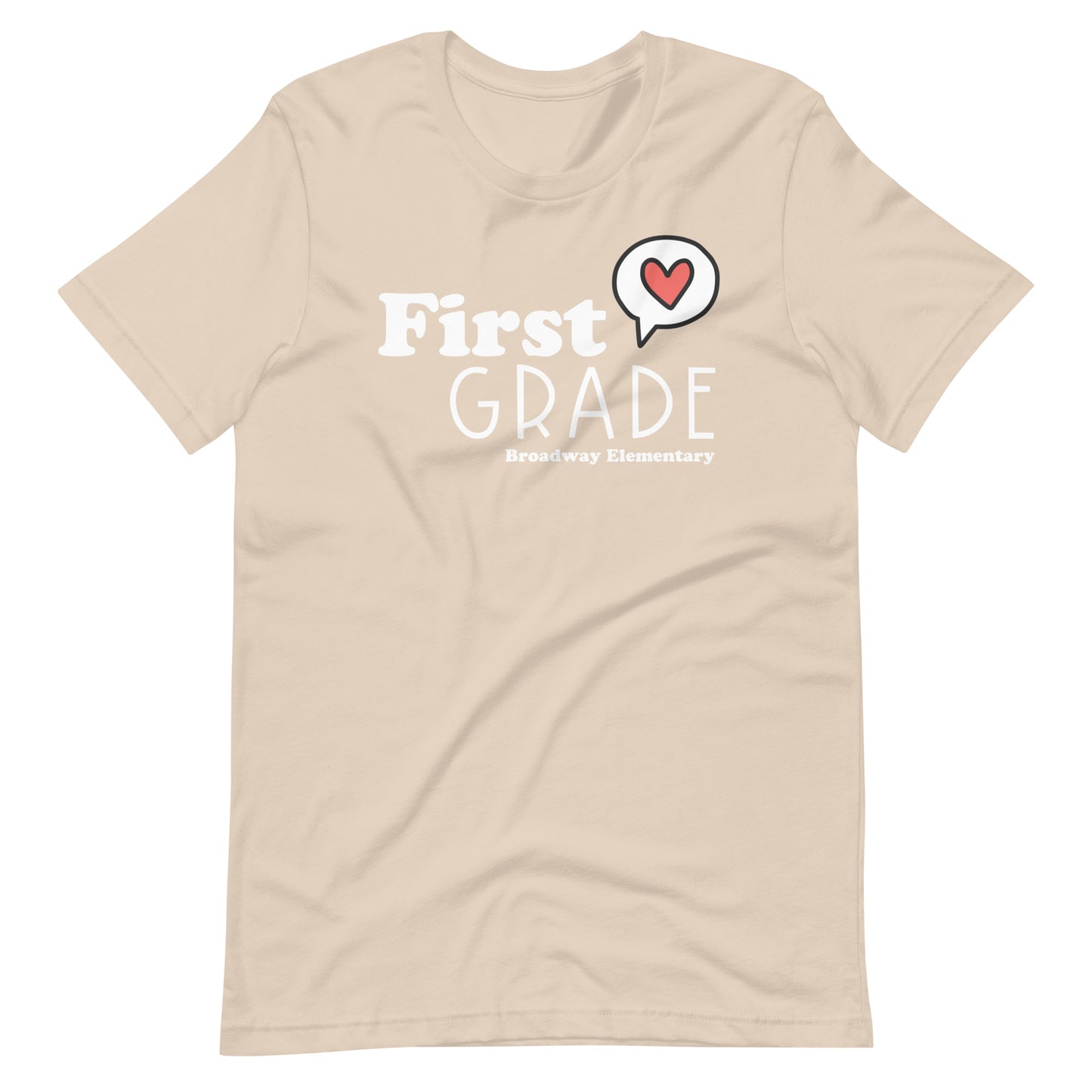First Grade Teacher Like Heart Custom Teacher Unisex t-shirt