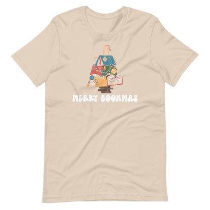 Merry Bookmas Christmas Short Sleeve Tshirt