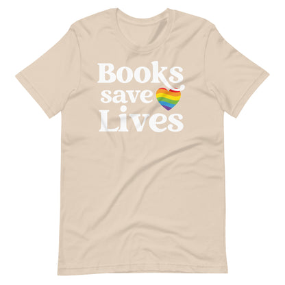 Books Save Lives Unisex t-shirt