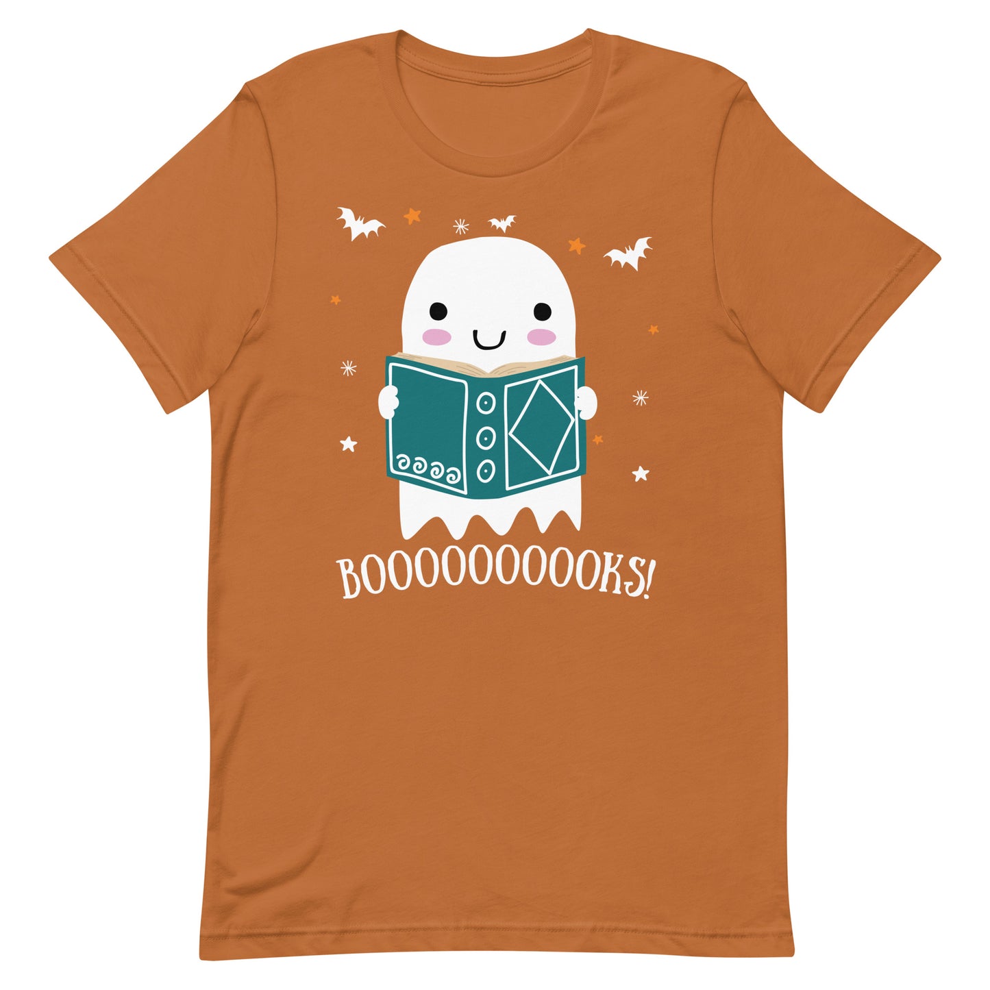 Halloween Librarian Tshirt - Cute Spooky Ghost Graphic Tee