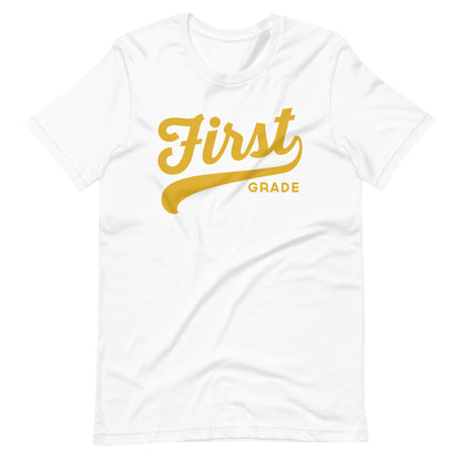 First Grade Retro Swoosh Short Sleeve T-shirt