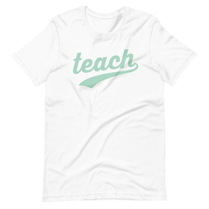 Retro Swoosh Teach Short Sleeve Teacher T-shirt