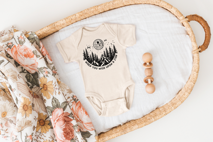 Wish Upon a Death Star Star Wars Quote Nerdy Baby Onesie©
