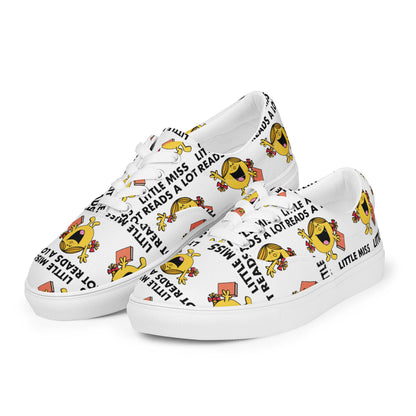 Little Miss Reads A lot Women’s lace-up canvas shoes