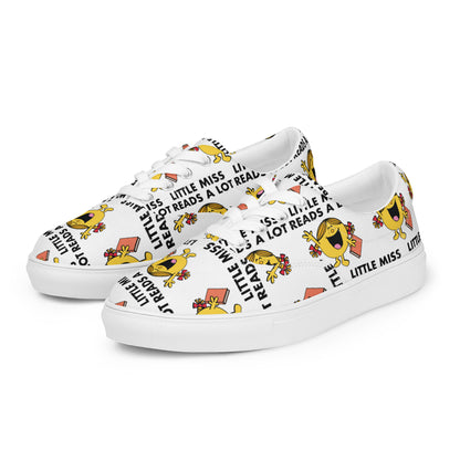 Little Miss Reads A lot Women’s lace-up canvas shoes