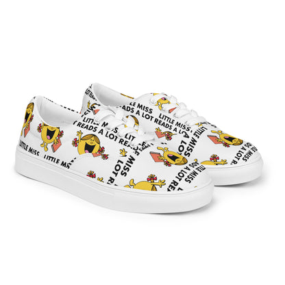 Little Miss Reads A lot Women’s lace-up canvas shoes