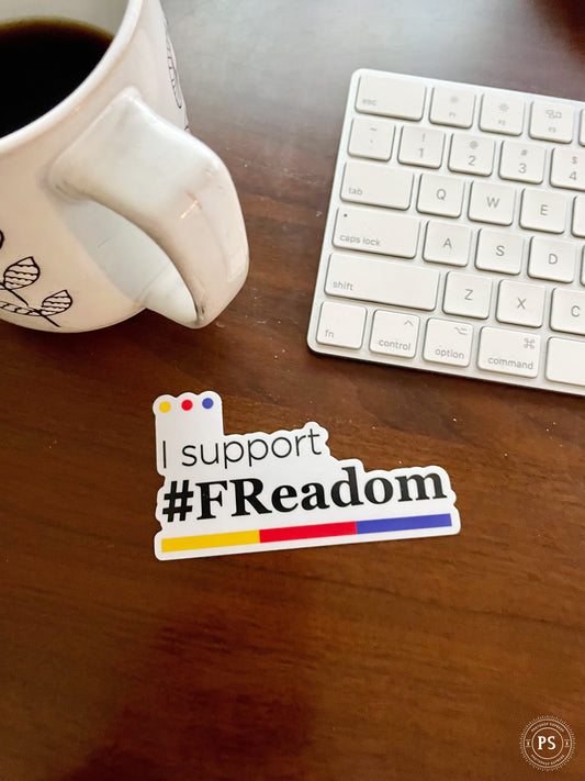 Official Freadom to Read Sticker