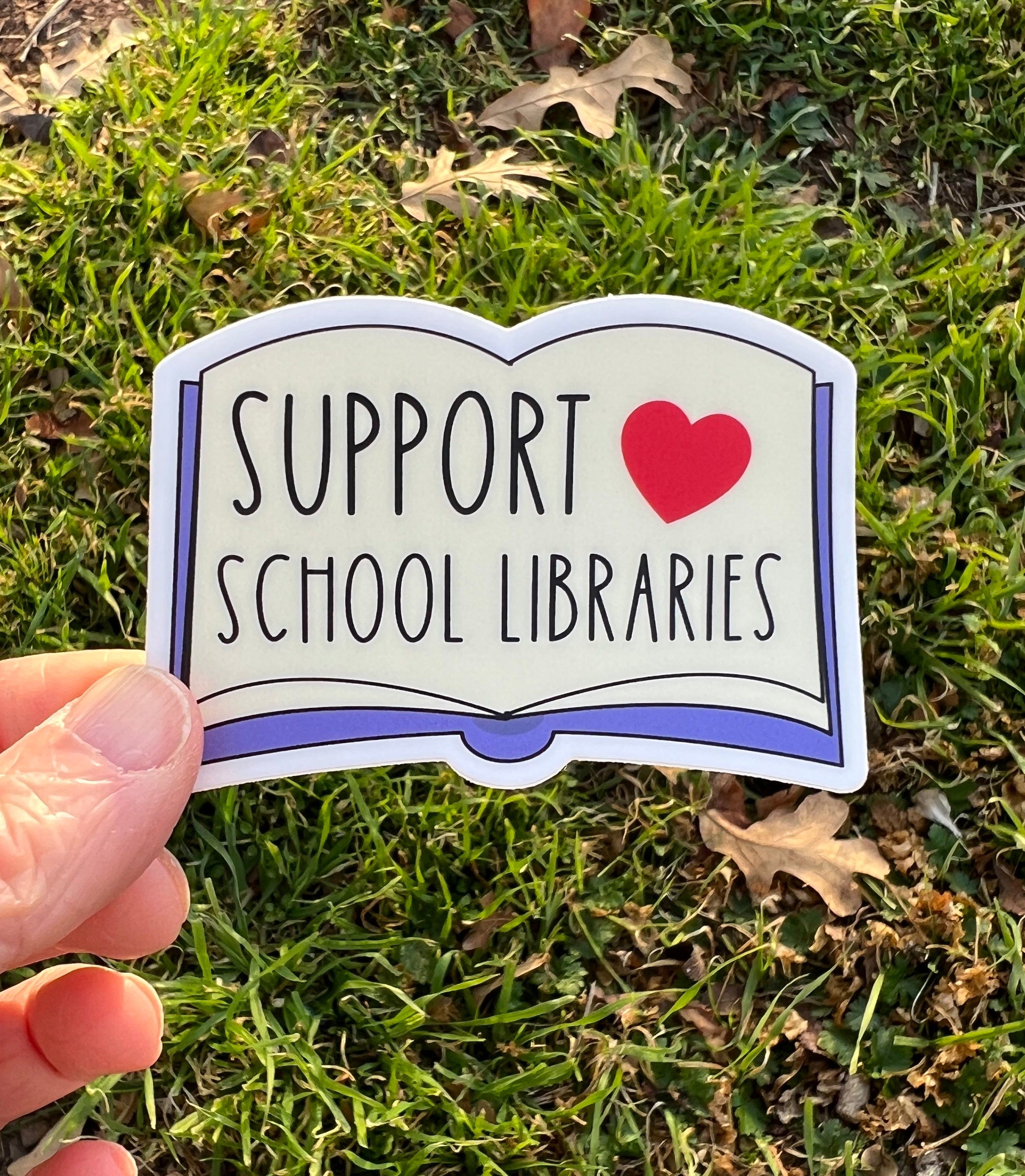 Support School Libraries Sticker – Keen Bee Studio